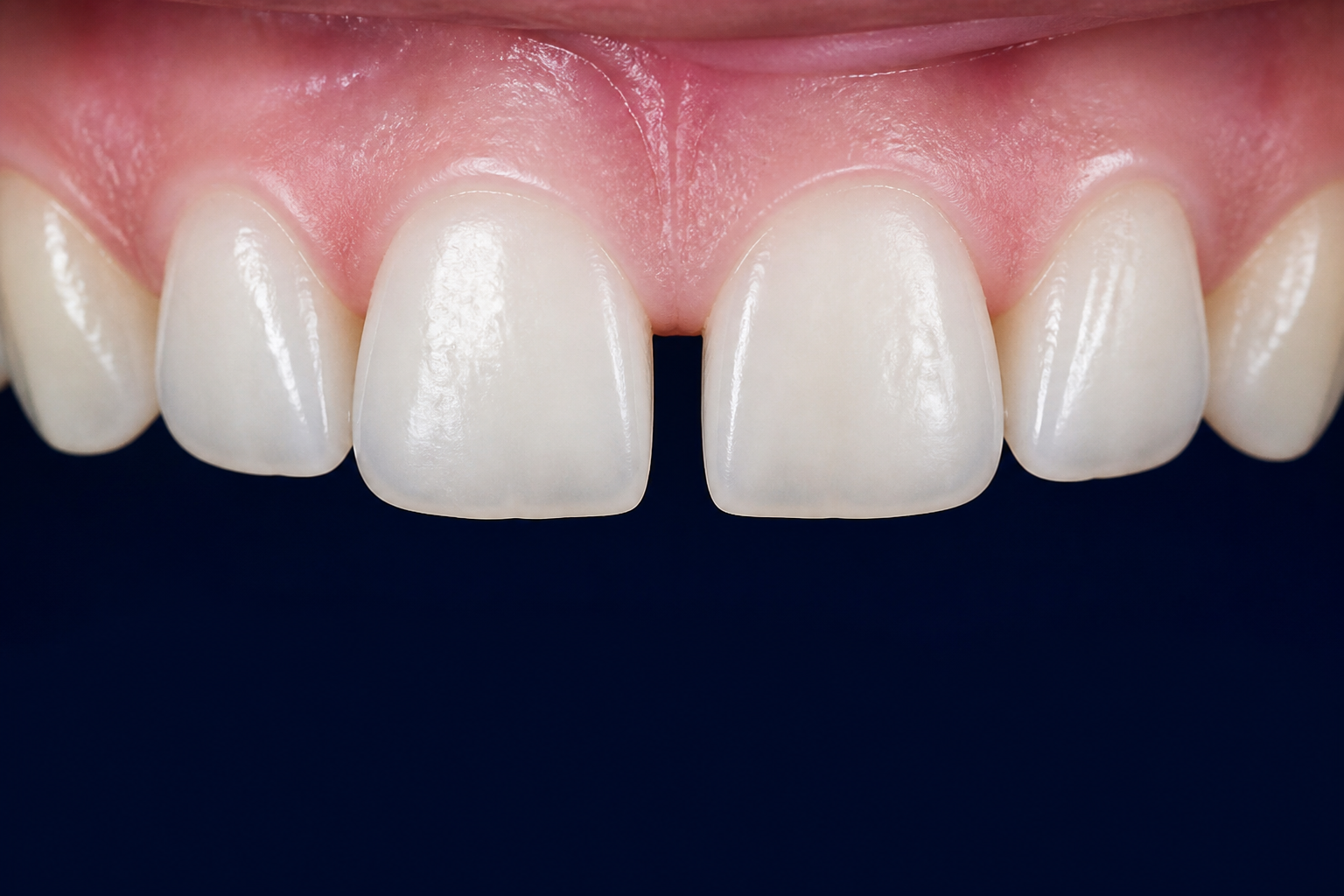 Diastema before